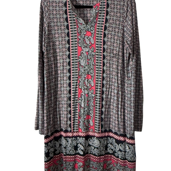 J. Jill Dresses & Skirts - J. Jill Black and White Geometric Pattern Dress